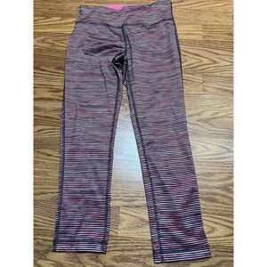 RBX Yoga Active Capri Pink Striped Colorful Size Small‎ Leggings S